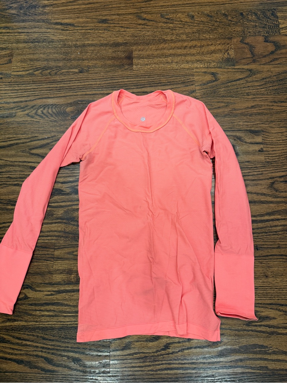 lululemon athletica Girls' Coral Pink Long-Sleeve Active Top